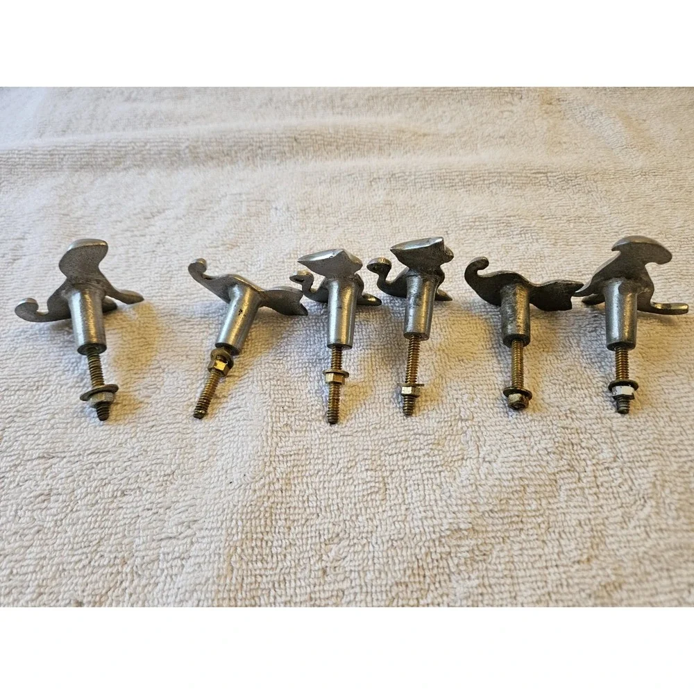 Set Of 6 Cat And Dog Drawer Pulls Metal